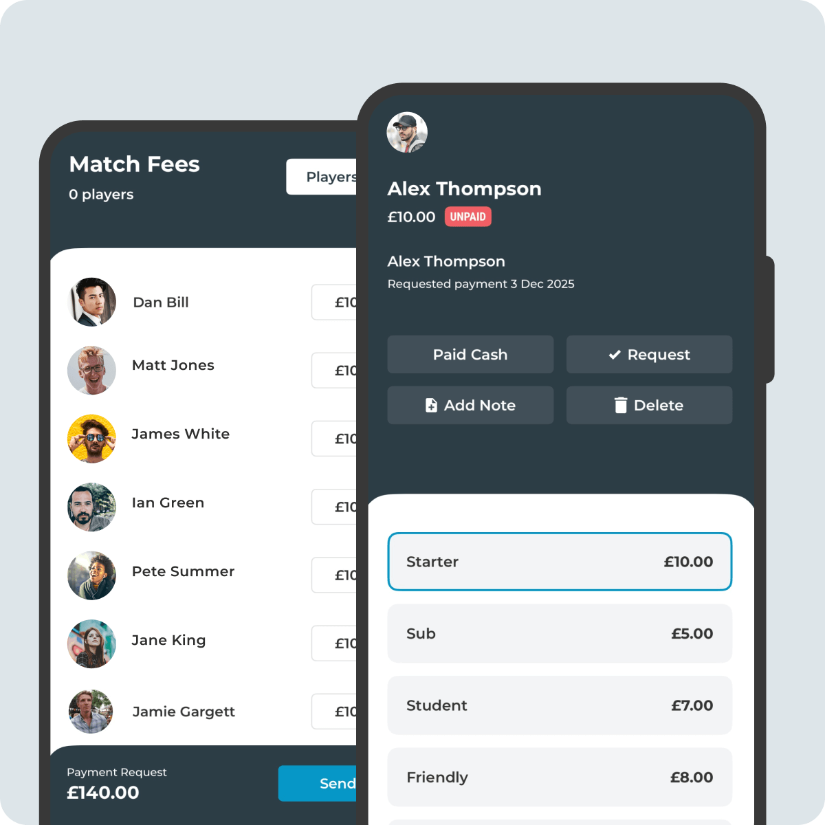 Pitchero membership tools displayed on desktop and mobile devices showing club website