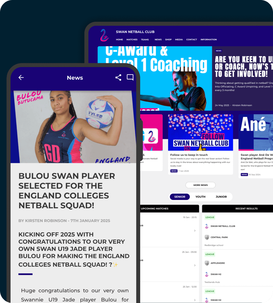 Club membership and registration features